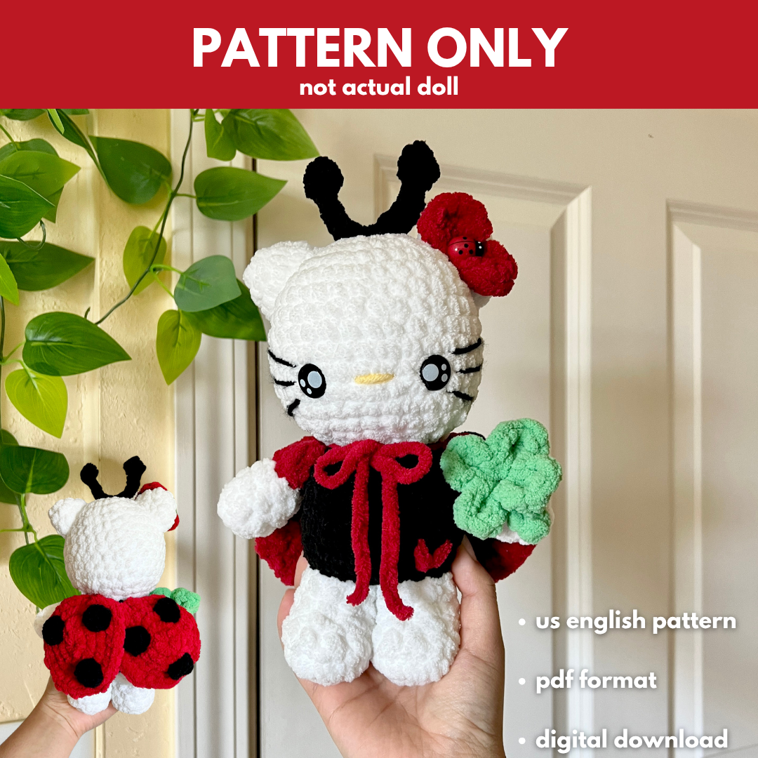 Hello Kitty as a ladybug (PATTERN)