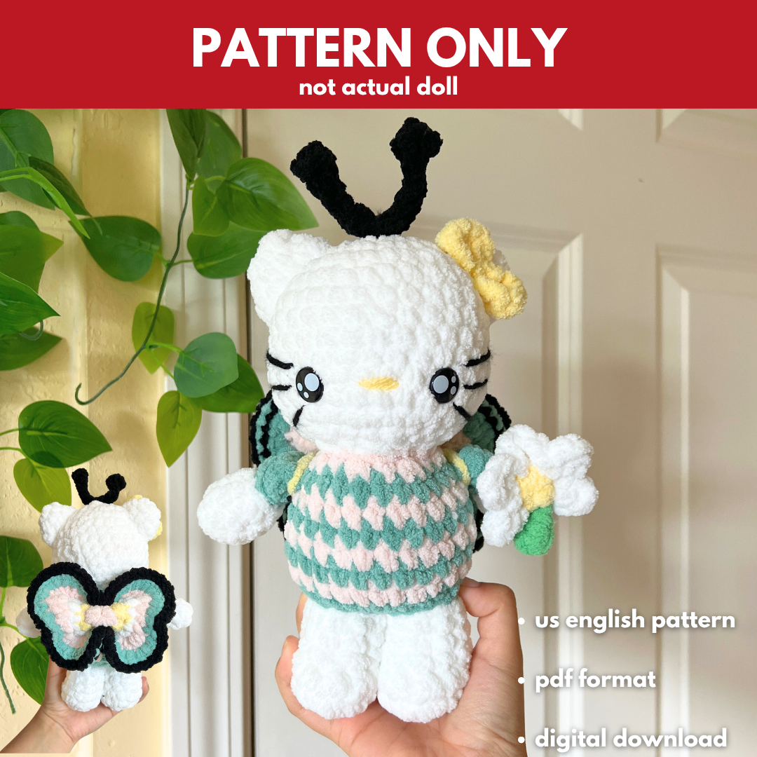 Hello Kitty as a butterfly (PATTERN)