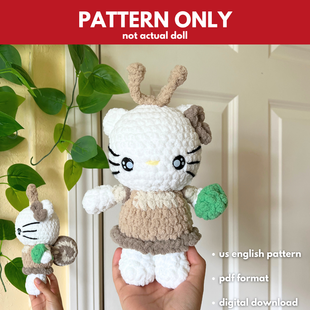 Hello Kitty as a snail (PATTERN)