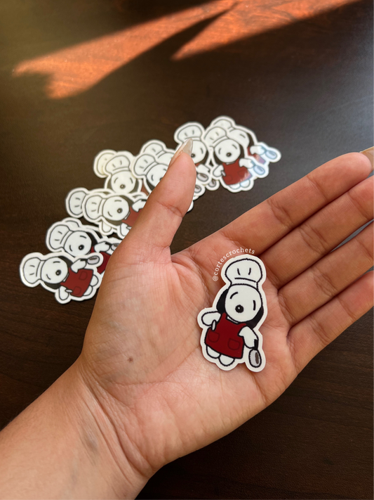 Snoopy the Chef Sticker