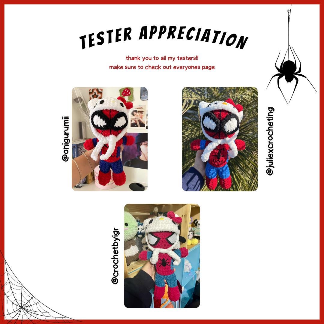 Hello Kitty & Spiderman (PATTERNS)