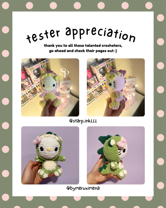 HK in Dino Costume (PATTERN)