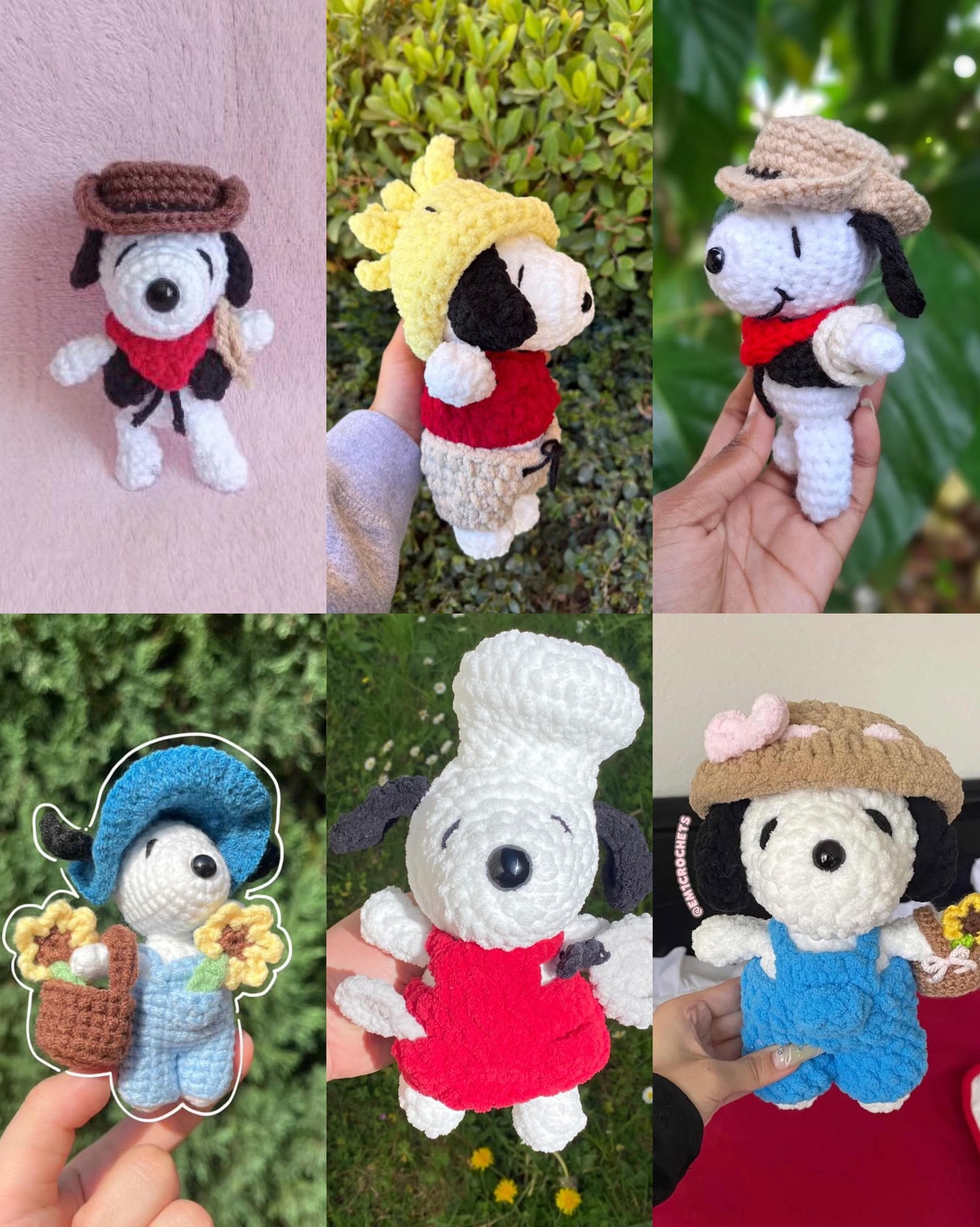 Snoopy with outfits (PATTERN)