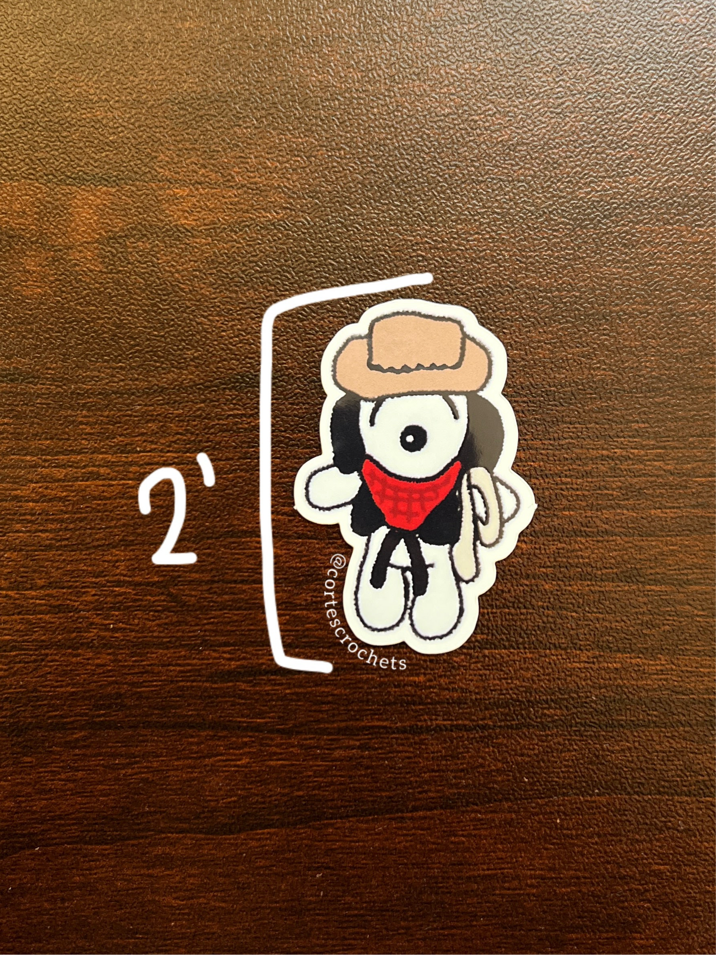 Snoopy the Cowboy Sticker