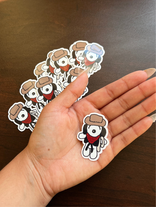 Snoopy the Cowboy Sticker