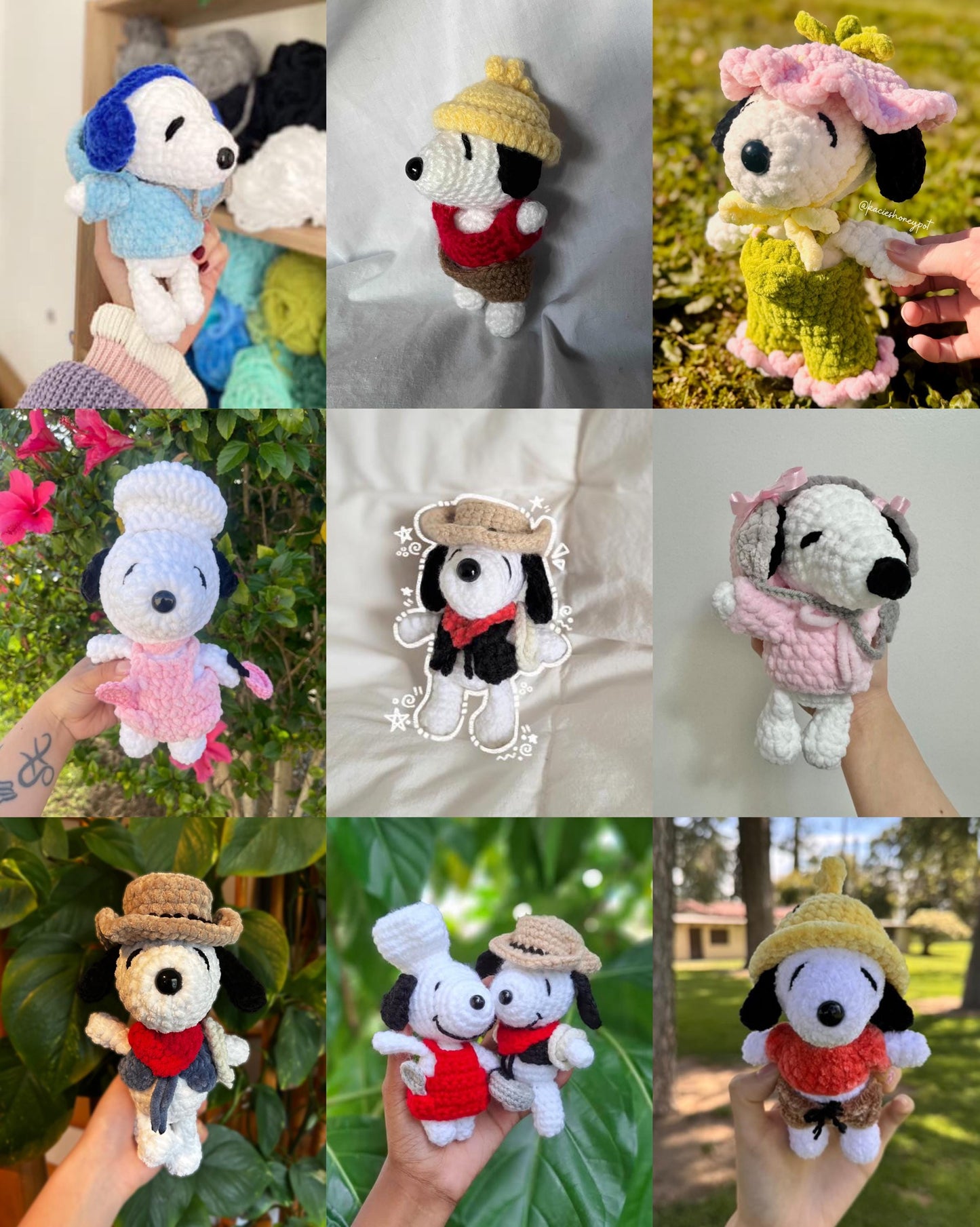 Snoopy with outfits (PATTERN)