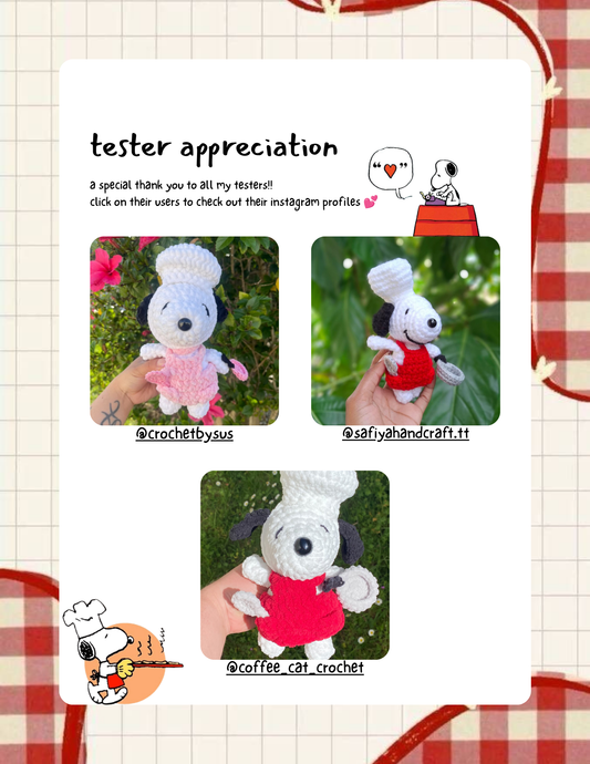 Chef Snoopy PATTERN