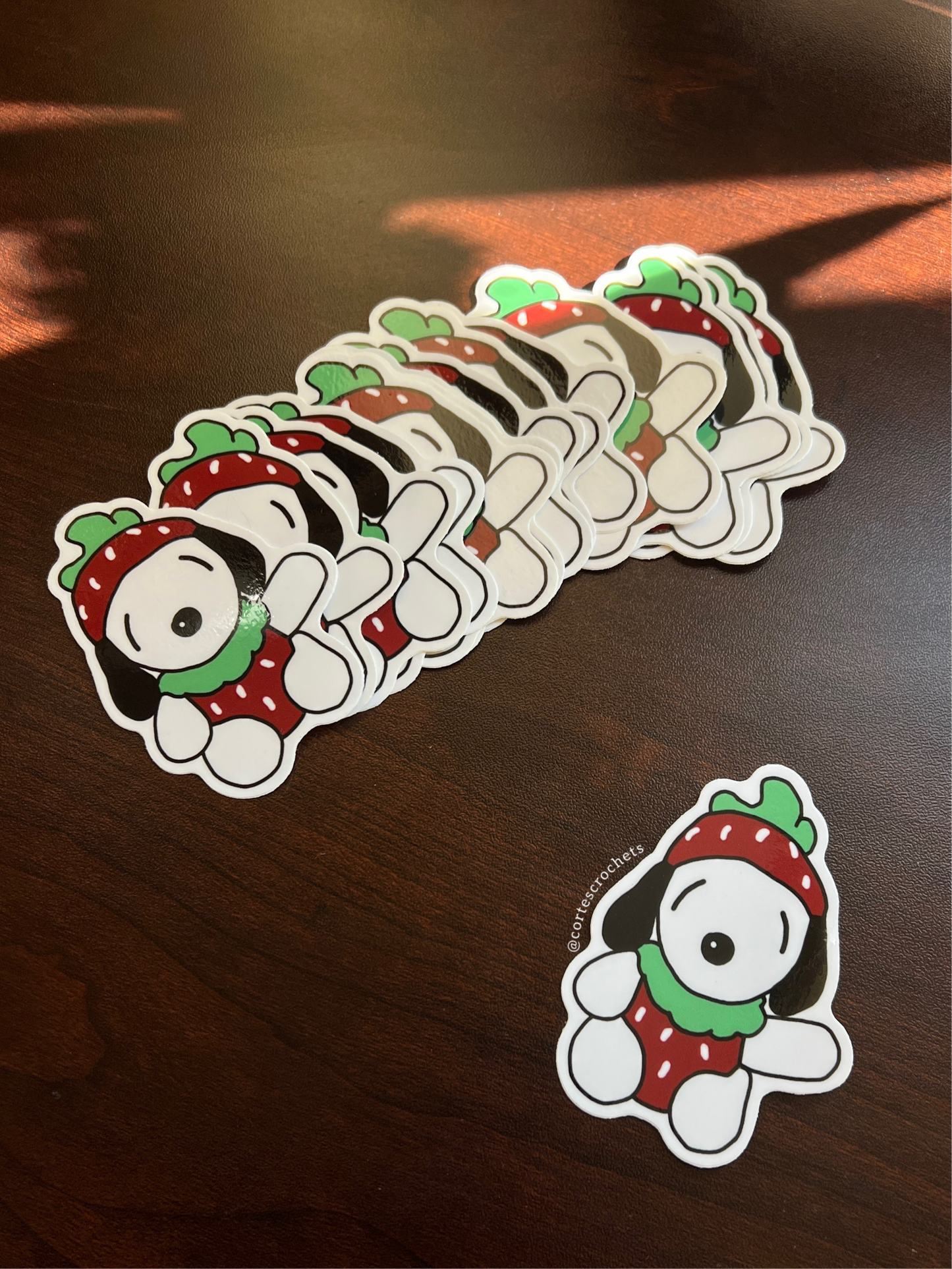 Strawberry Snoopy Sticker
