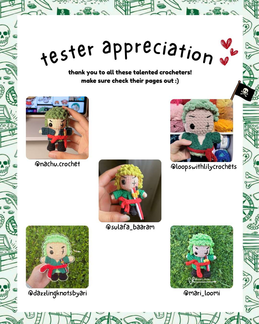 Zoro from "One Piece" (PATTERN)