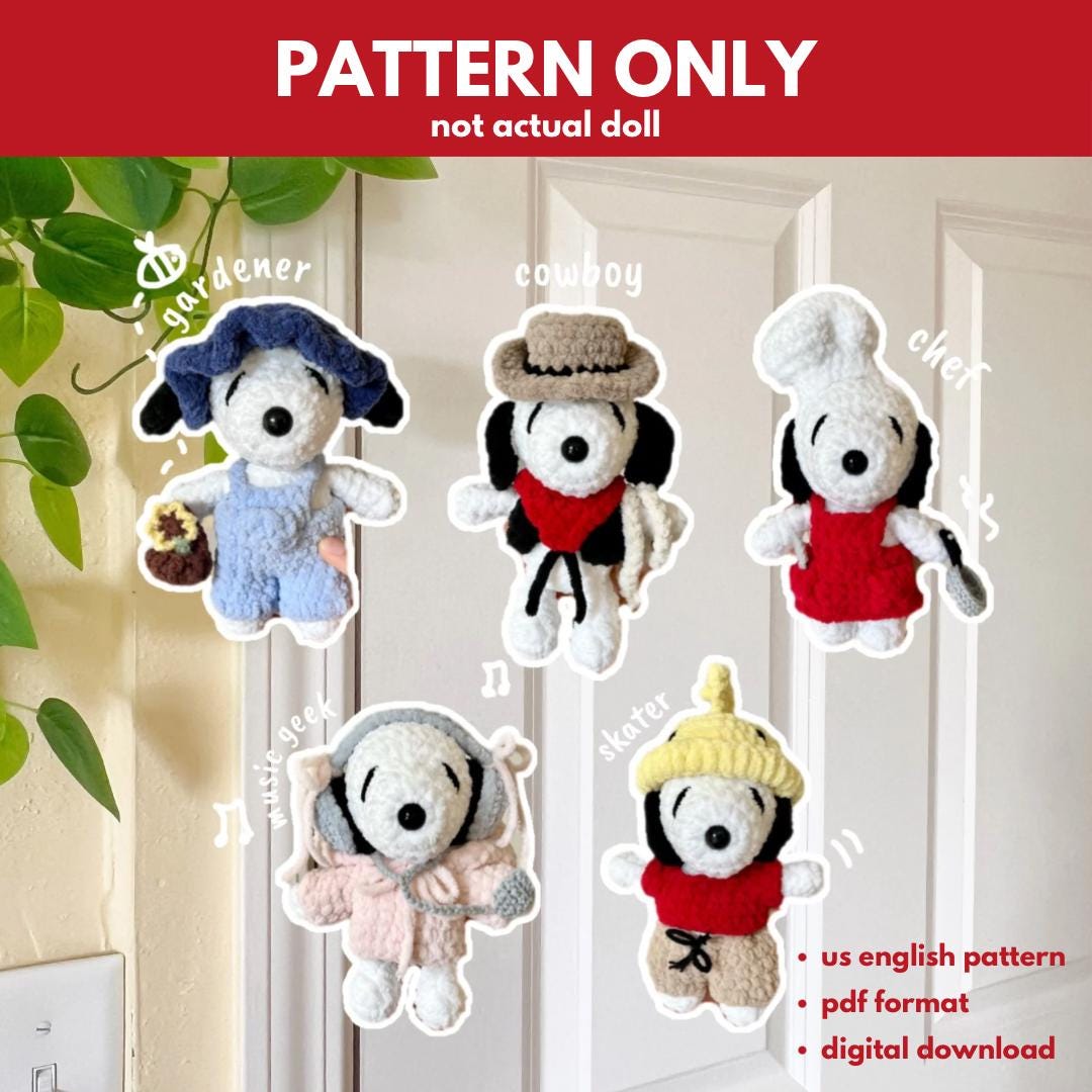 Snoopy with outfits (PATTERN)