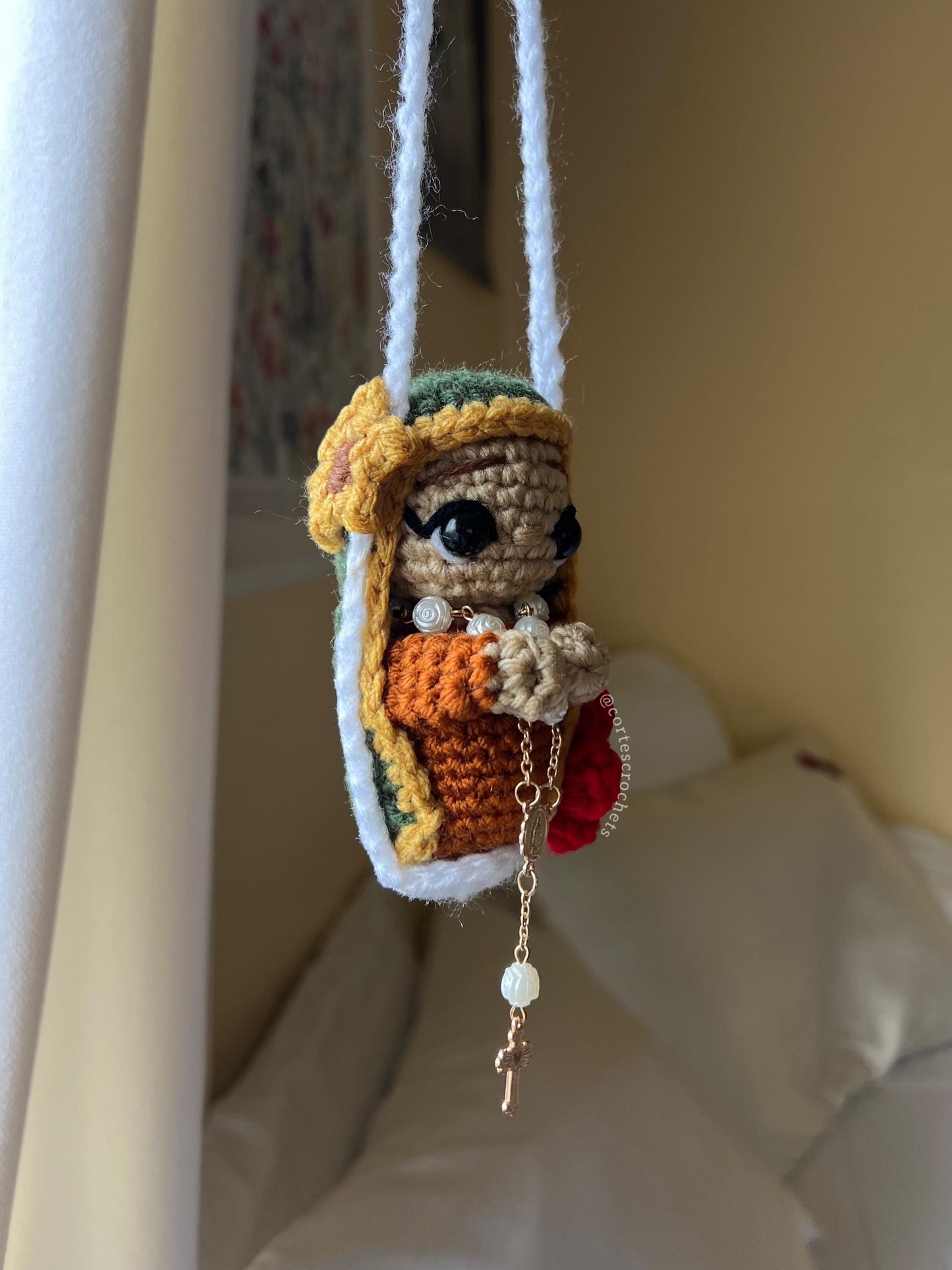 Virgin Mary Car Hanger (PATTERN)