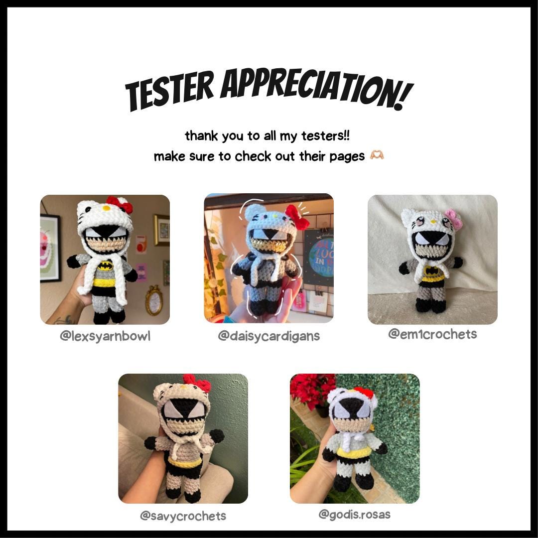 Hello Kitty & Batman (PATTERNS)