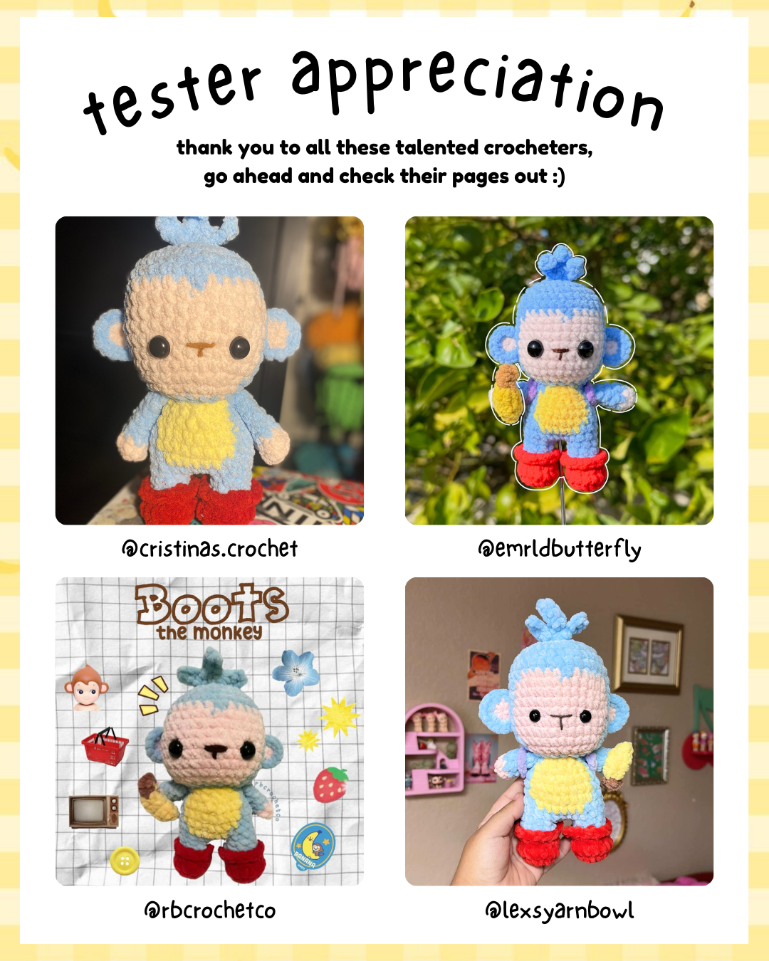 Boots the Monkey (PATTERN)