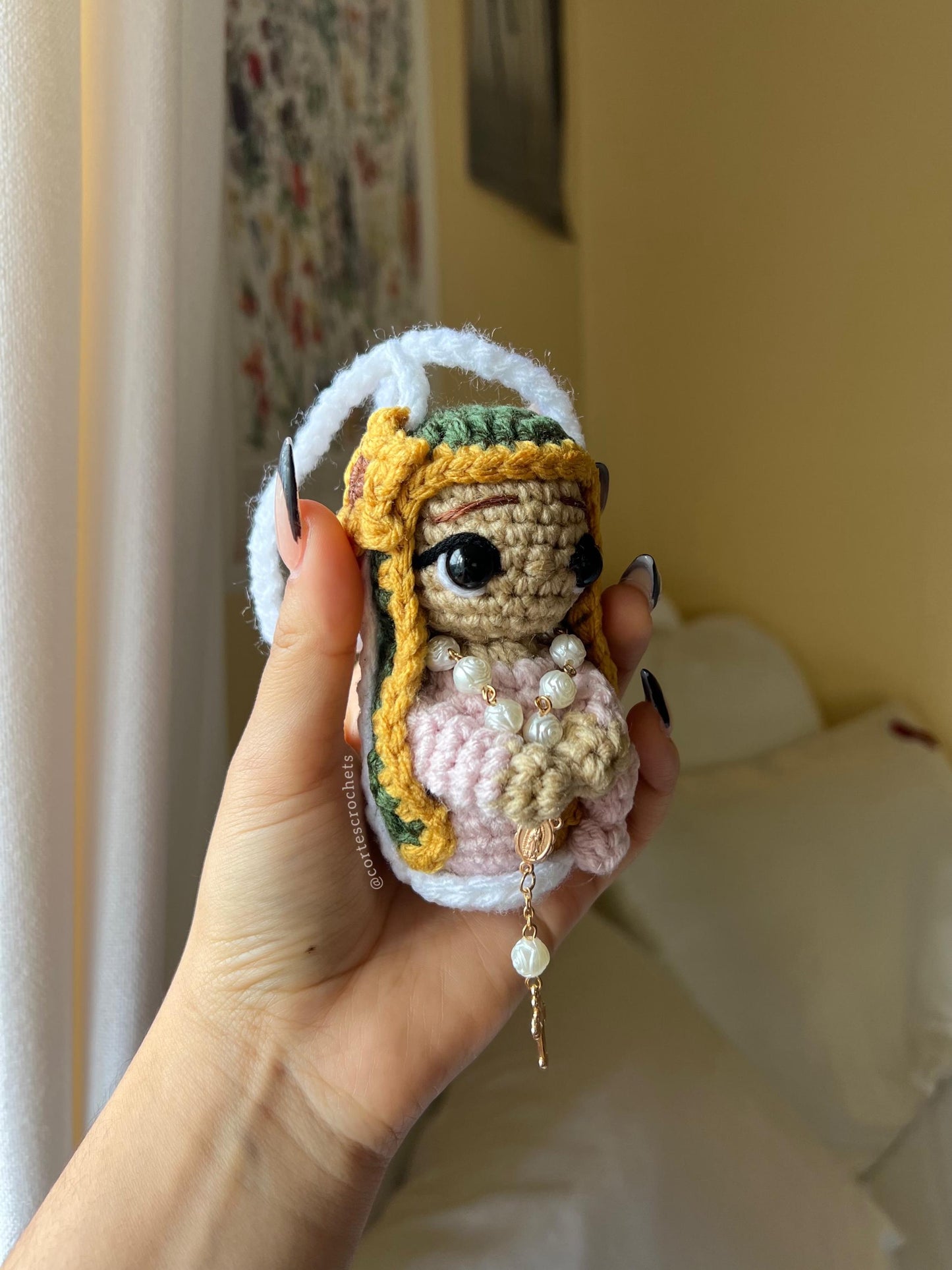 Virgin Mary Car Hanger (PATTERN)