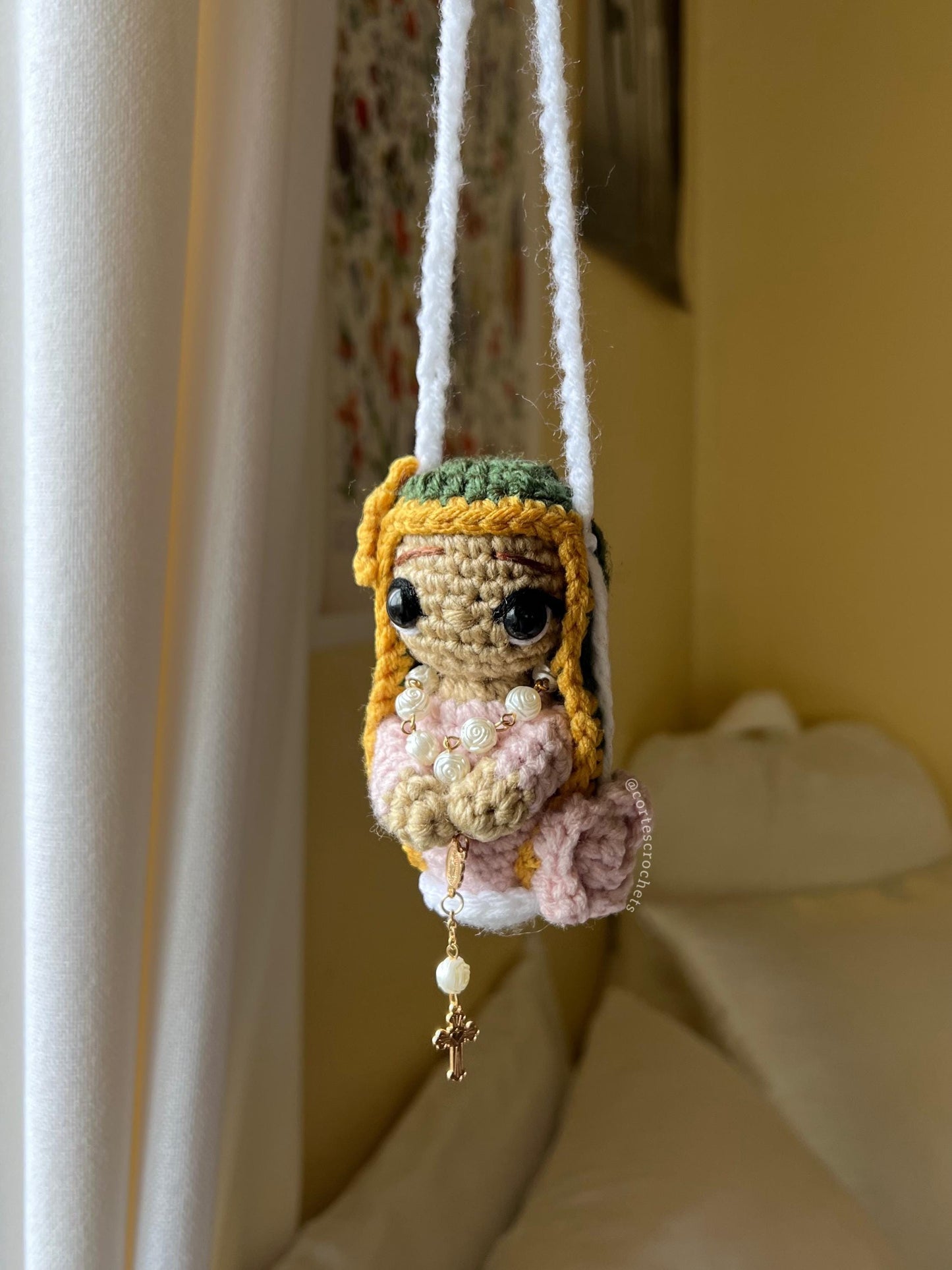 Virgin Mary Car Hanger (PATTERN)