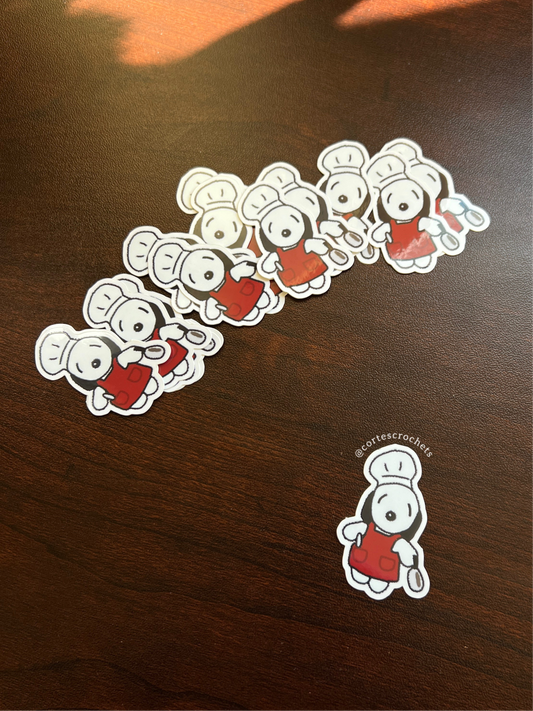 Snoopy the Chef Sticker
