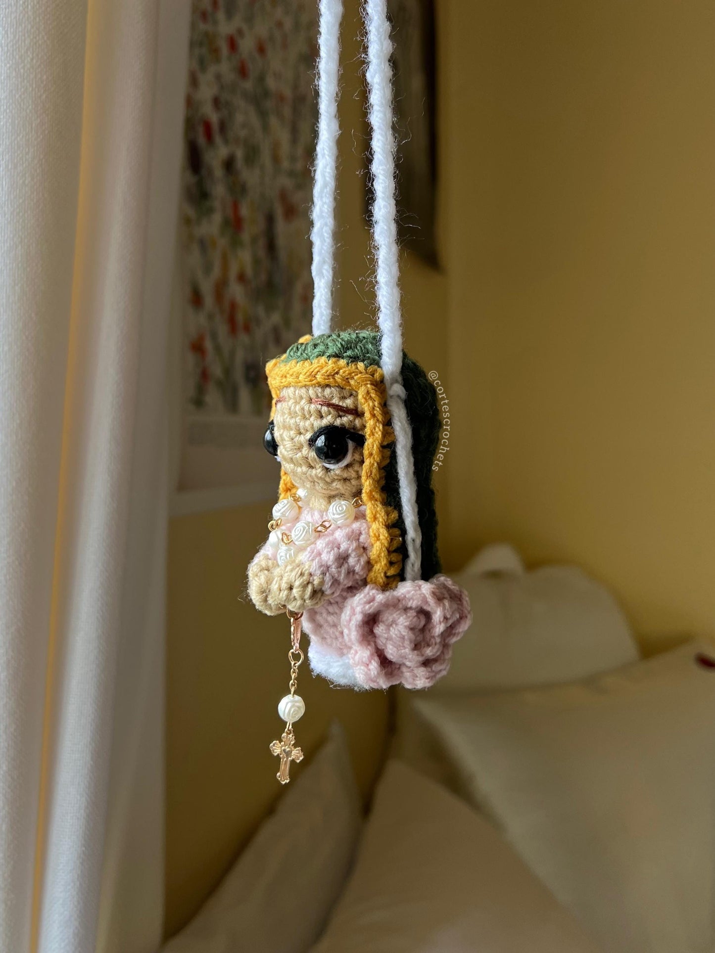 Virgin Mary Car Hanger (PATTERN)