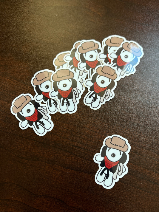 Snoopy the Cowboy Sticker