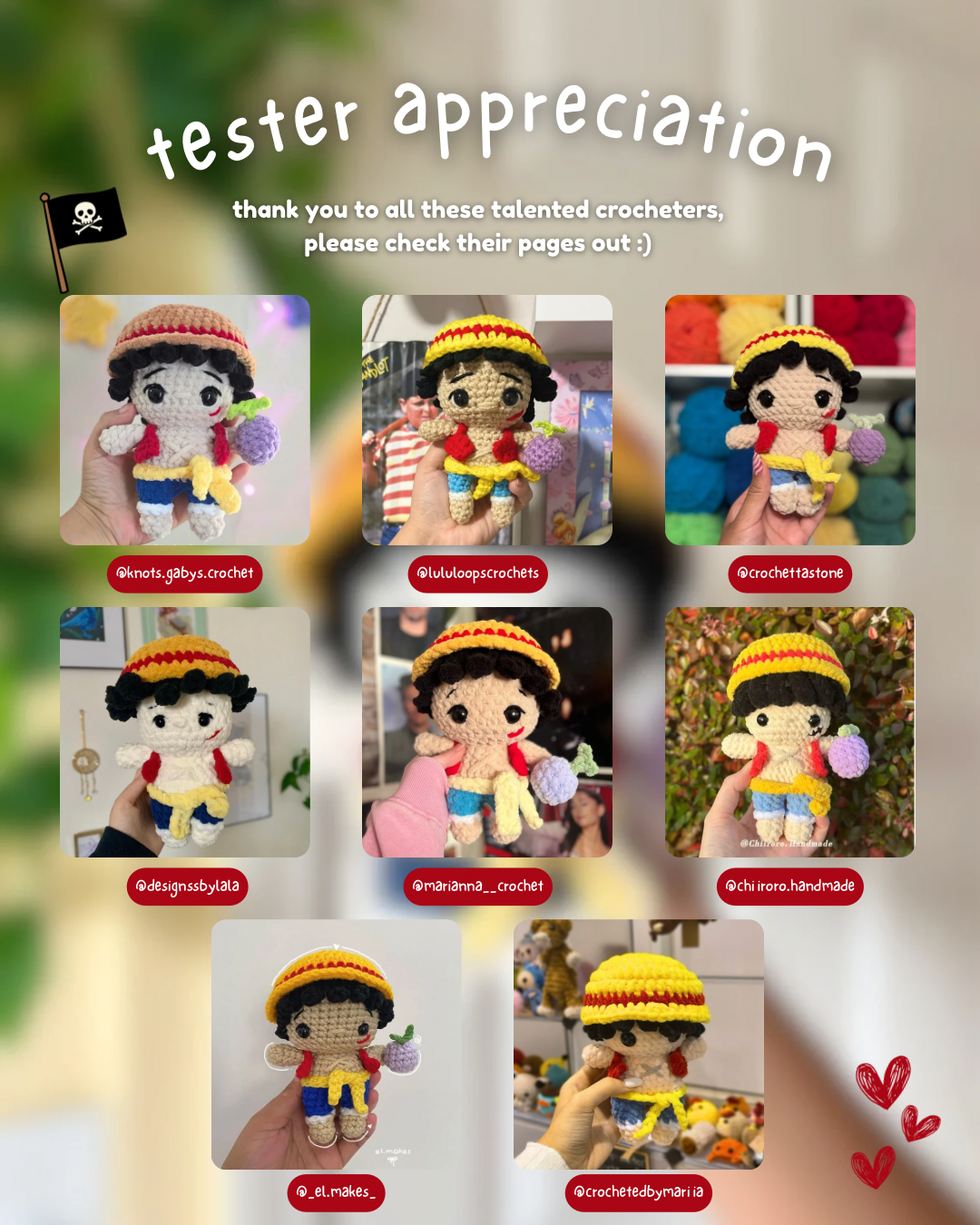 Luffy from "One Piece" PATTERN