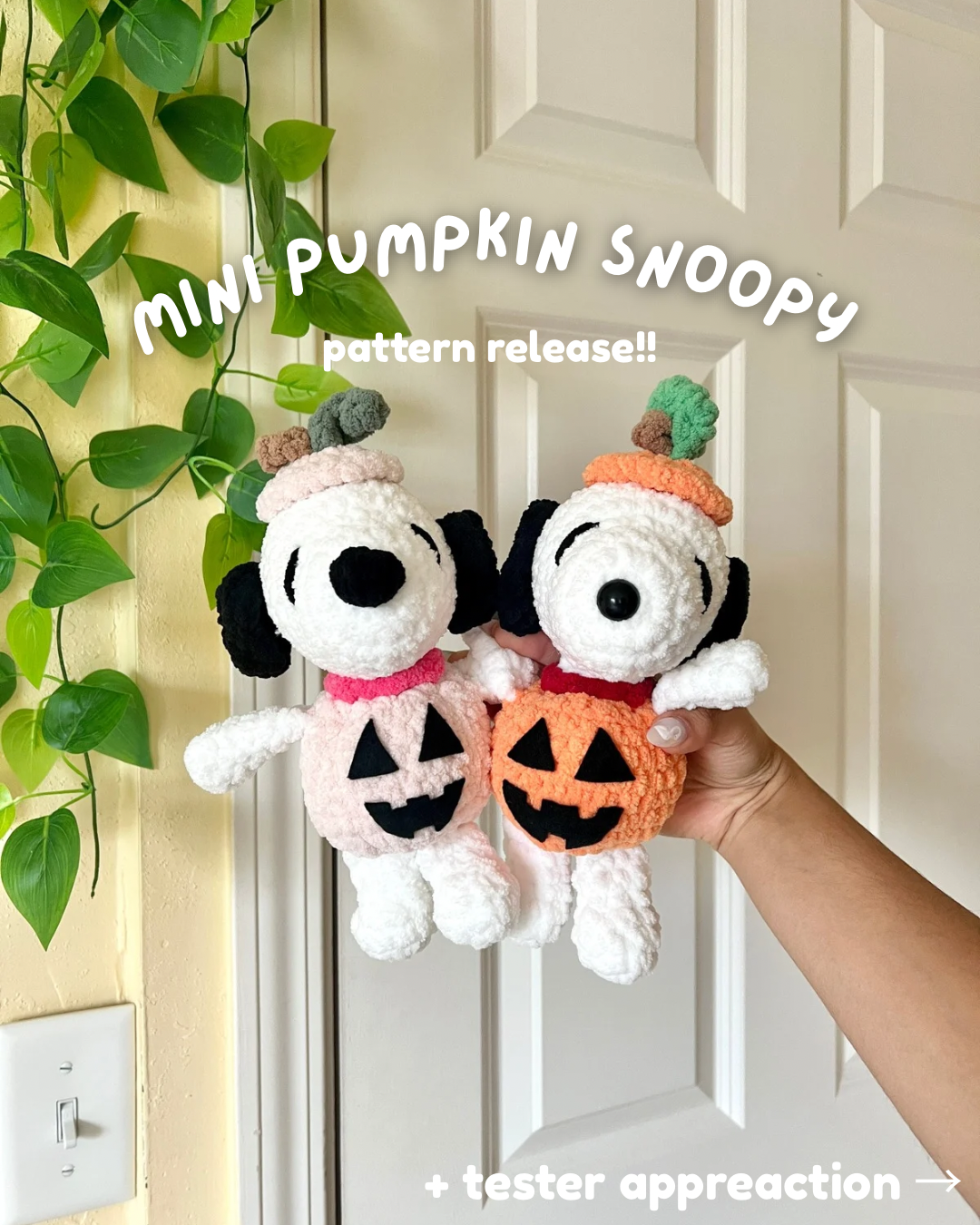 Mini Pumpkin Snoopy (PATTERN)