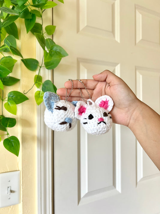 Cat/Mouse Keychains