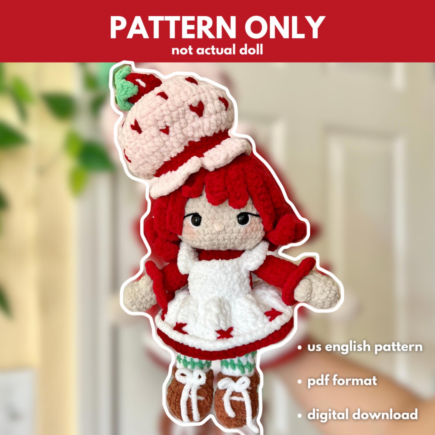 Jumbo Strawberry Girl PATTERN
